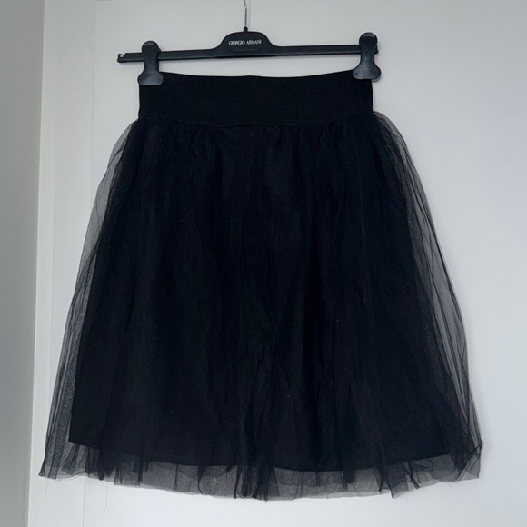 Inwear Dresses & Skirts - Elegant Black Tulle A-Line Skirt